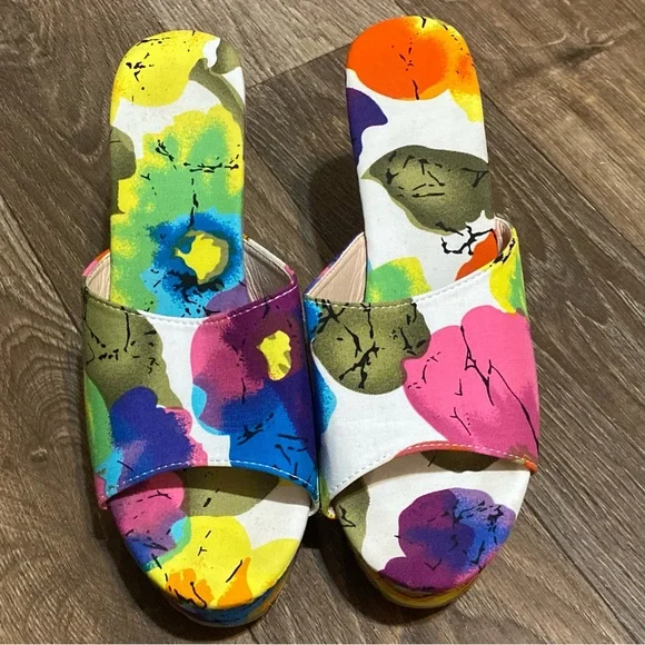 🔥 Colorful Floral Wedge Sandals - Picture 6 of 10